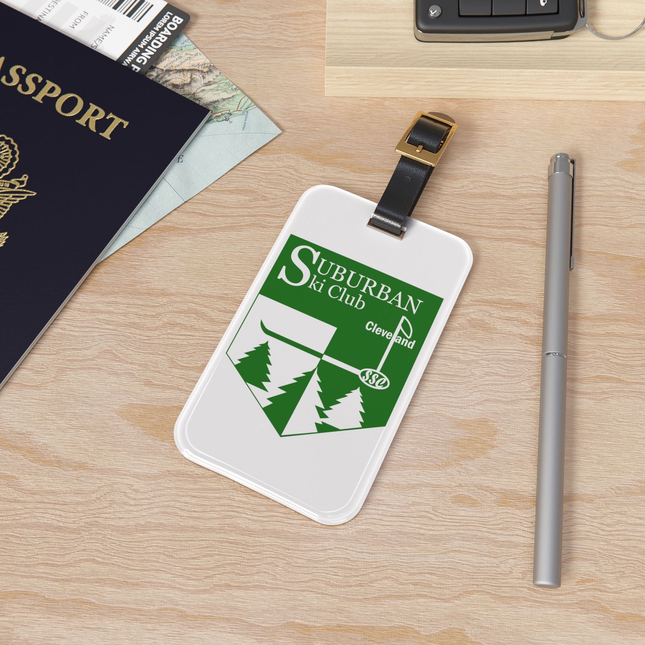 Personalized Ski Club Luggage Tag, Unique Travel Accessory, Gift for Ski Enthusiasts, Customized Name Tag for SSC Travelers