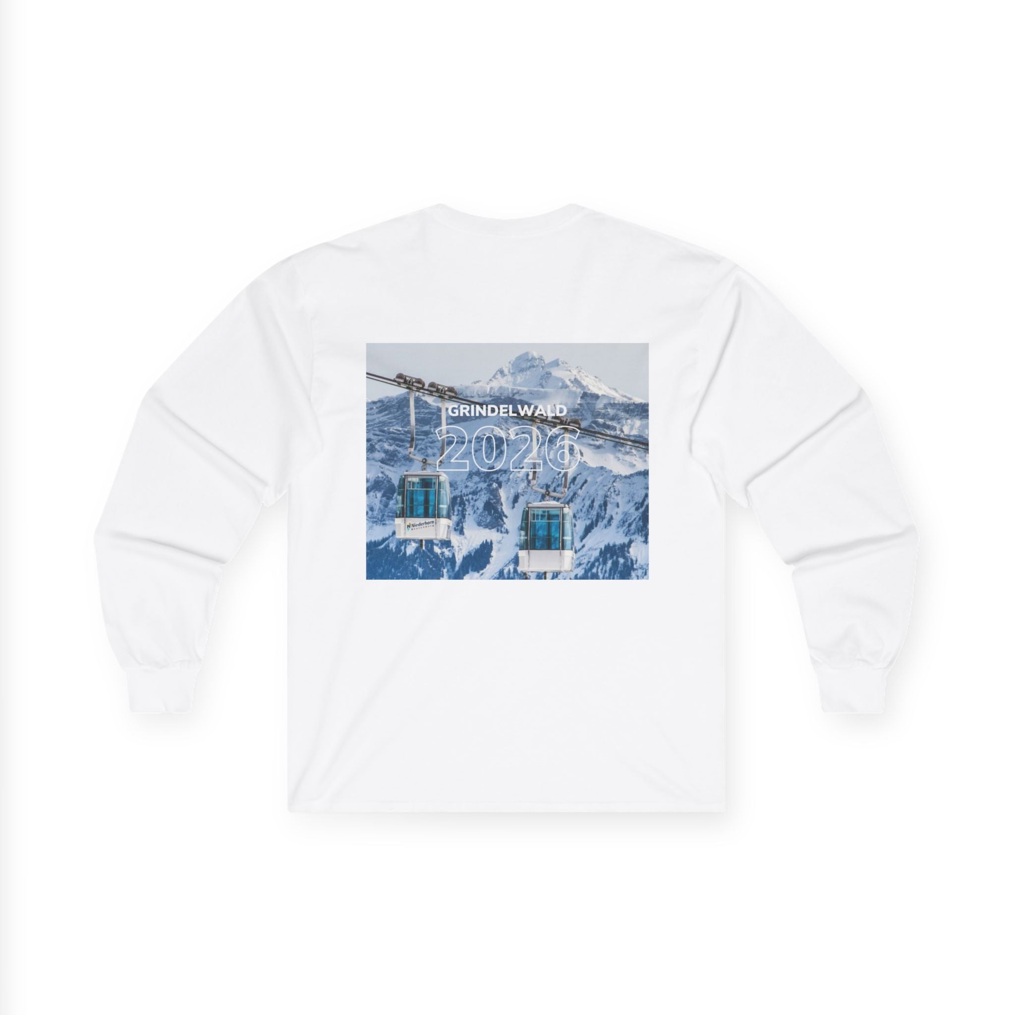 Grindelwald 2026 Adventure Long Sleeve Tee, Cozy Travel Shirt, Ski Club Essential, Makes the Perfect Holiday Gift