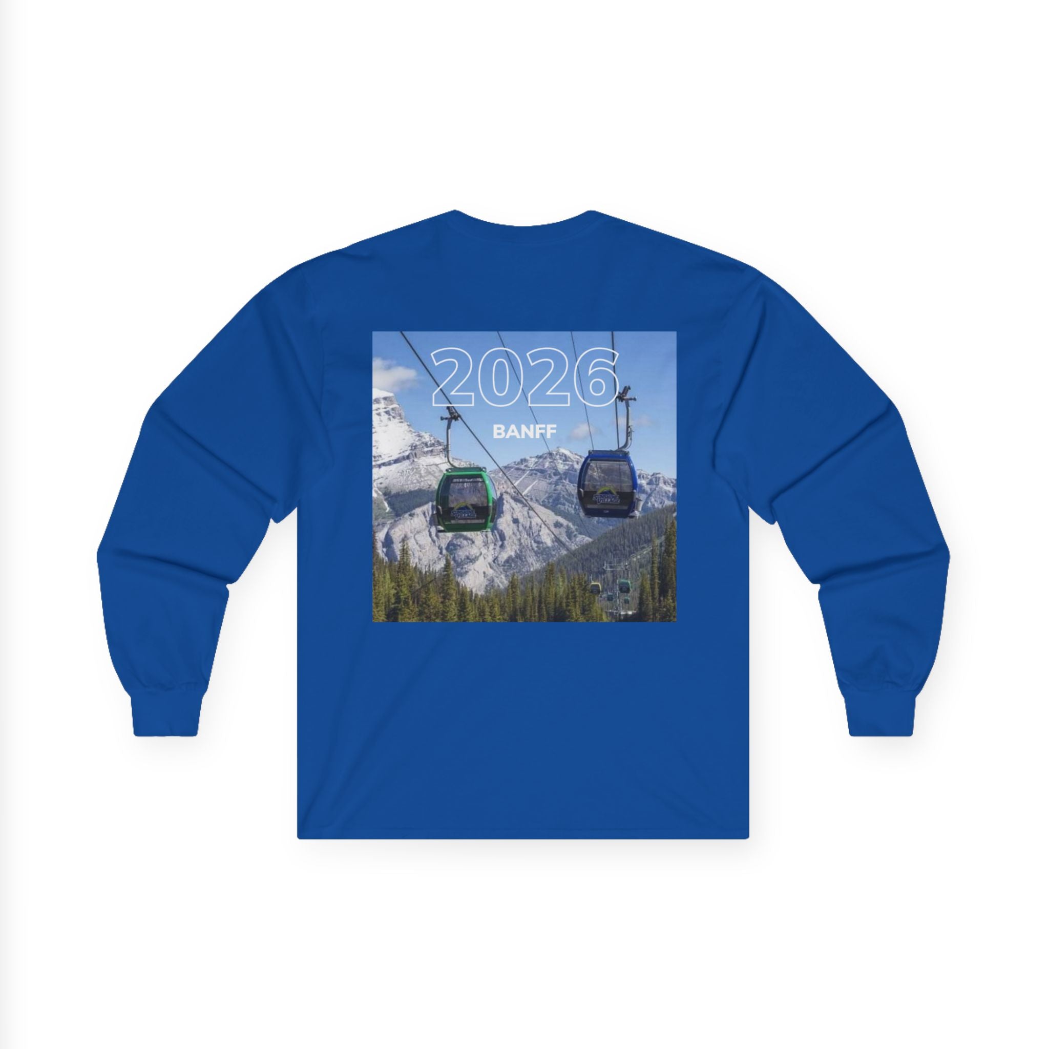 Banff 2026 Adventure Long Sleeve Tee | Unisex, Travel Shirt, Mountain Decor, 2026 Ski Club Essential