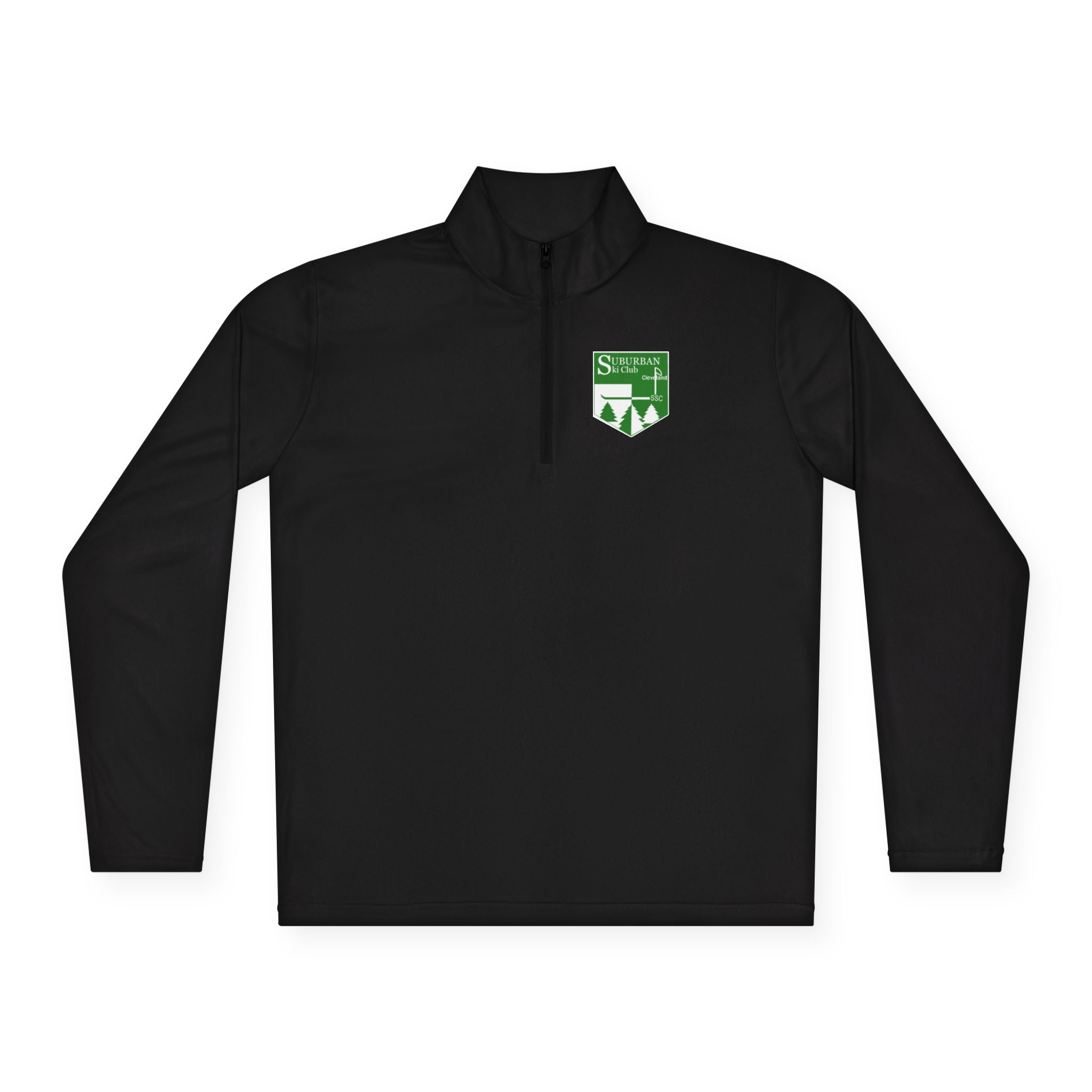 Suburban Cozy Unisex Quarter-Zip Pullover for Outdoor Adventures | Ideal for Ski Club, Travel, Gifting, Sports, Après Ski, and Casual Wear
