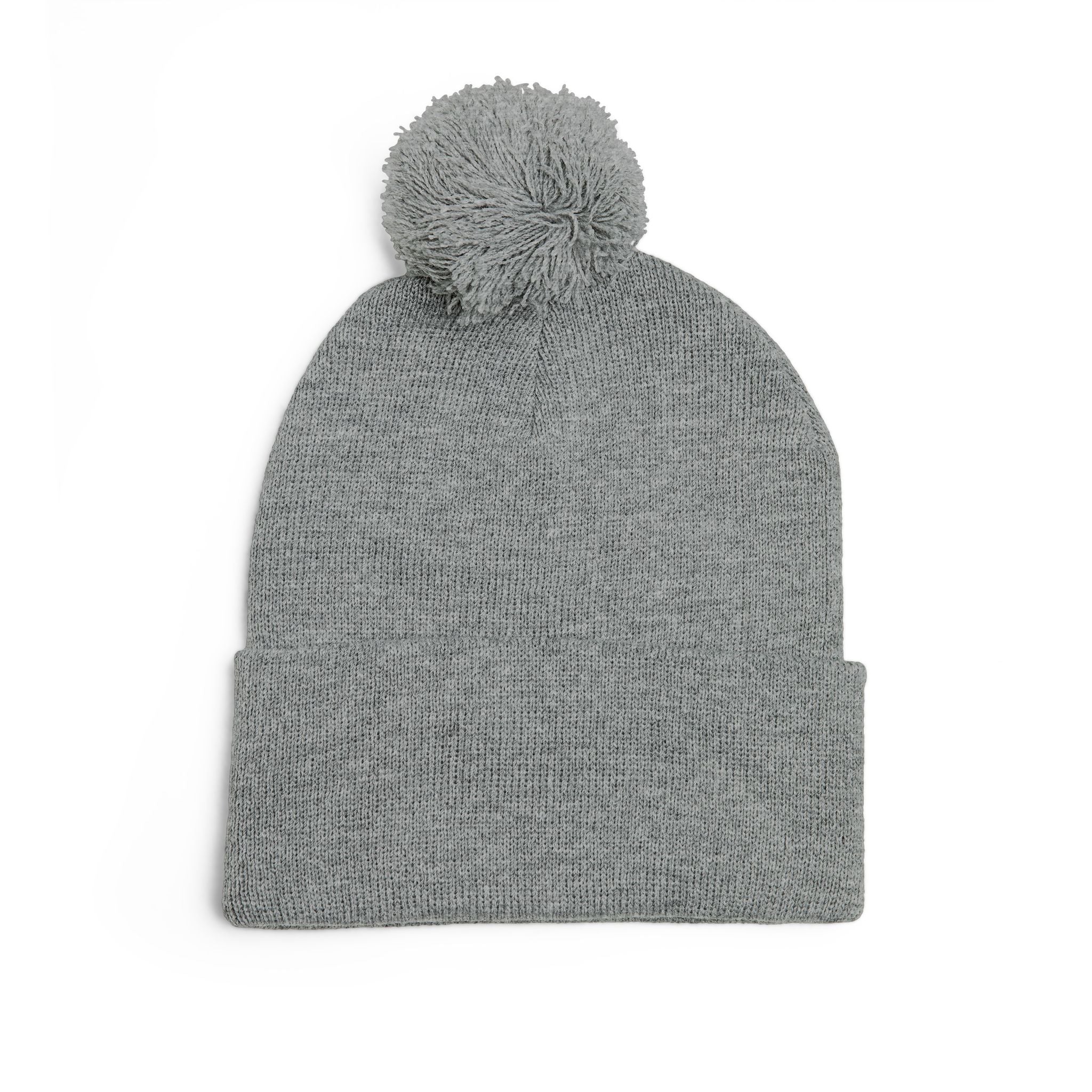 SSC Cozy Pom-Pom Knit Cap with Embroidery | Winter Beanie
