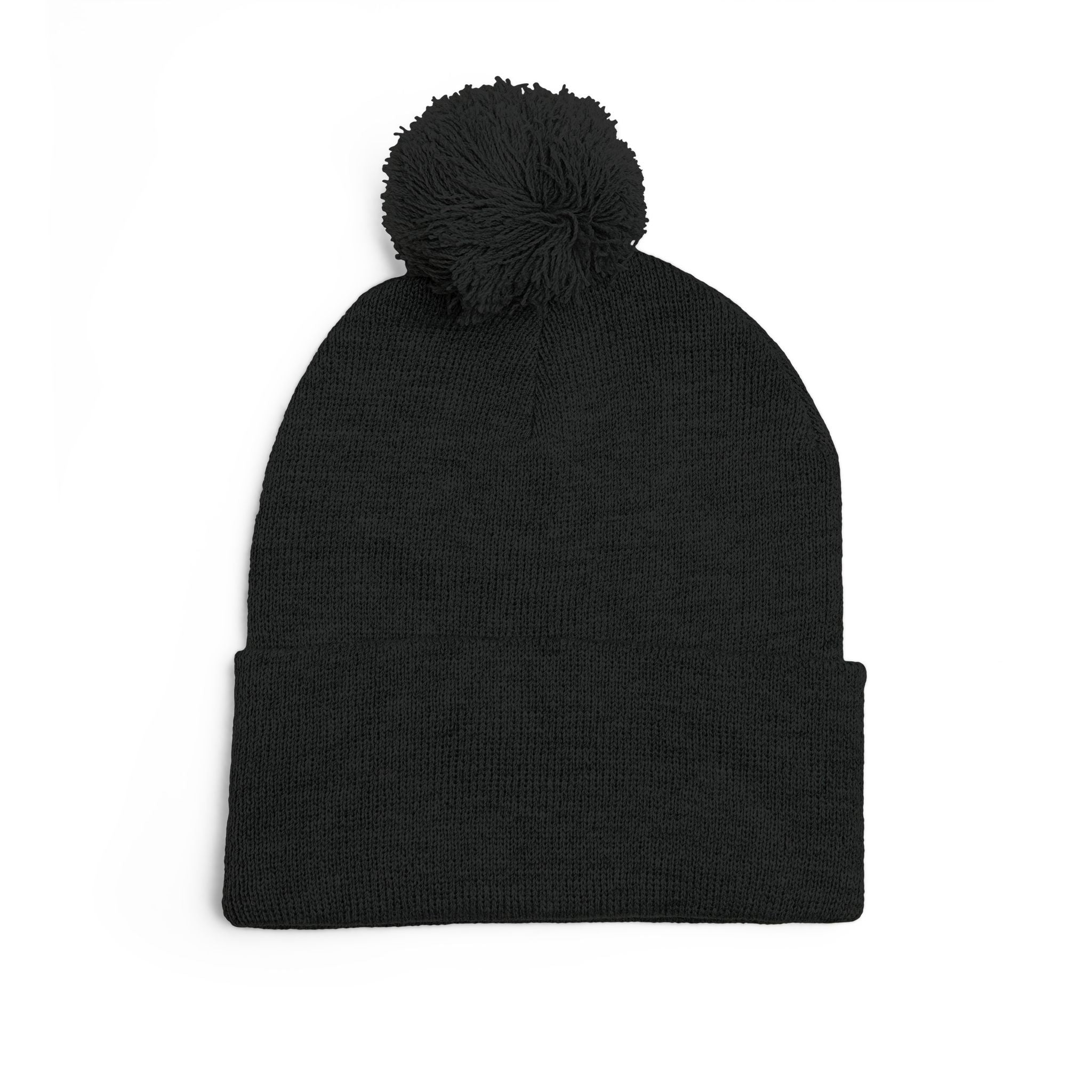 SSC Cozy Pom-Pom Knit Cap with Embroidery | Winter Beanie