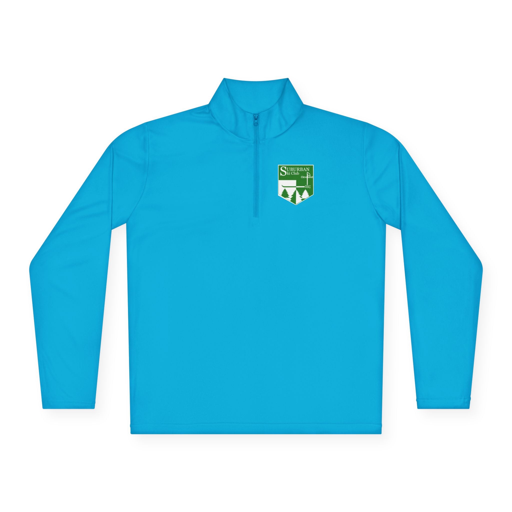 Suburban Cozy Unisex Quarter-Zip Pullover for Outdoor Adventures | Ideal for Ski Club, Travel, Gifting, Sports, Après Ski, and Casual Wear