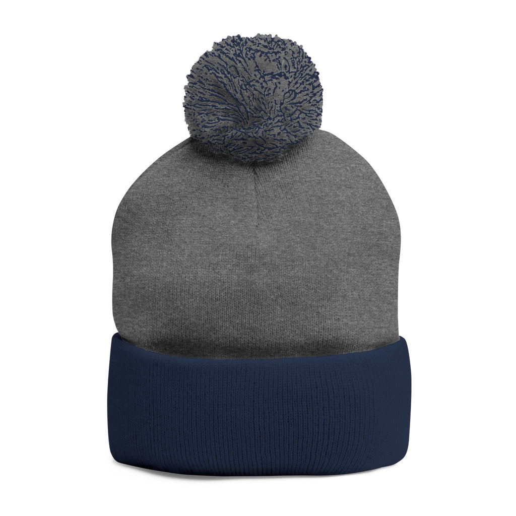 SSC Cozy Pom-Pom Knit Cap with Embroidery | Winter Beanie