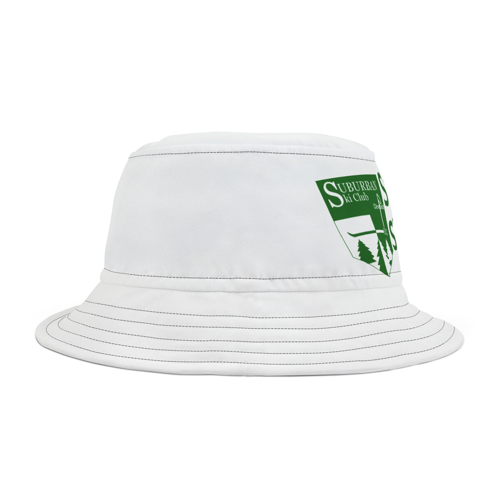 Suburban Ski Club Bucket Hat, Summer Style Hat, Outdoor Adventure Gear, Unique Gift for Ski Lovers