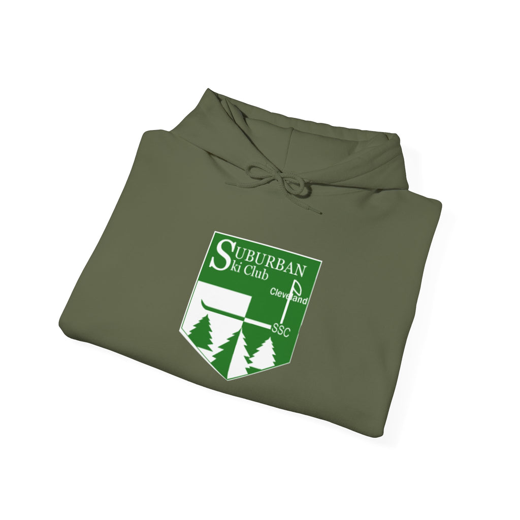 Suburban Ski Club Hoodie - Cozy Unisex Sweatshirt for Ski Lovers, Winter Apparel, Ski Trips, Casual Wear, Gift Idea