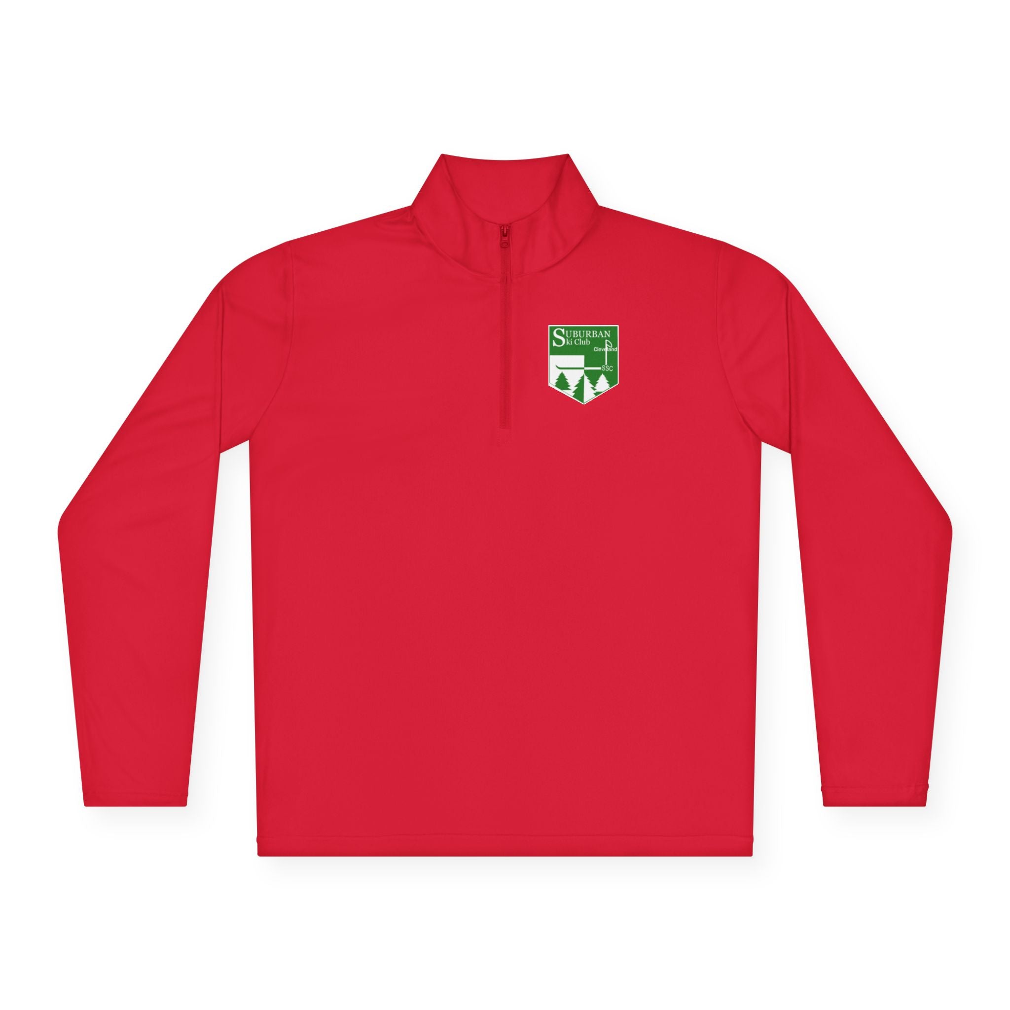 Suburban Cozy Unisex Quarter-Zip Pullover for Outdoor Adventures | Ideal for Ski Club, Travel, Gifting, Sports, Après Ski, and Casual Wear