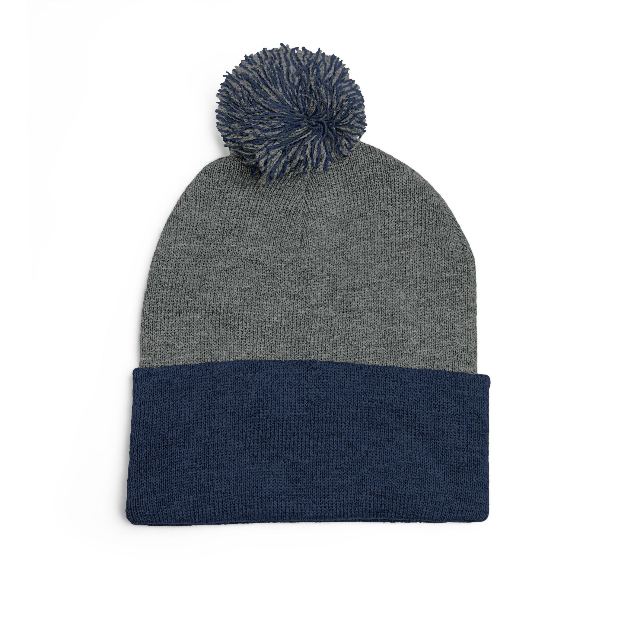 SSC Cozy Pom-Pom Knit Cap with Embroidery | Winter Beanie