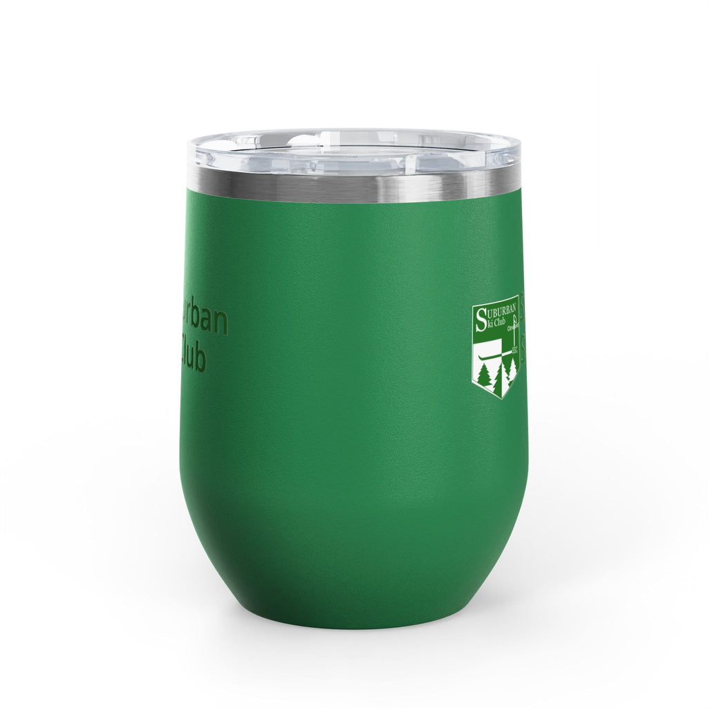 Sip and Chill Suburban Ski Club Après Wine Tumbler | 12oz Insulated Drinkware, Perfect for Ski Trips, Gifts for Skiers, Outdoor Activities, Winter Celebrations