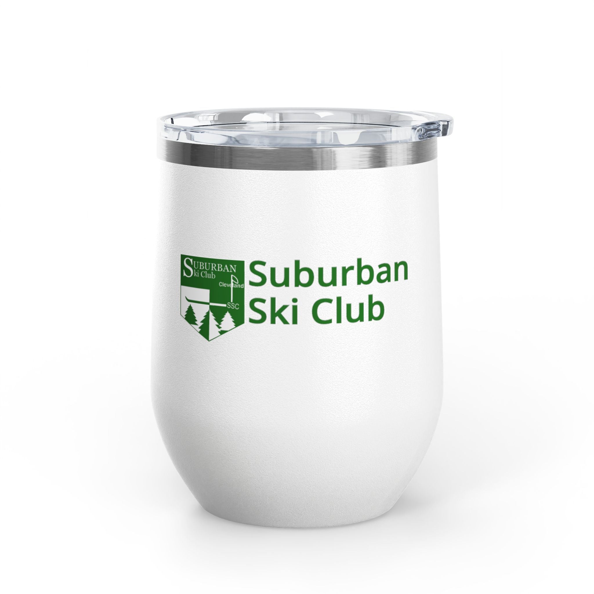 Sip and Chill Suburban Ski Club Après Wine Tumbler | 12oz Insulated Drinkware, Perfect for Ski Trips, Gifts for Skiers, Outdoor Activities, Winter Celebrations