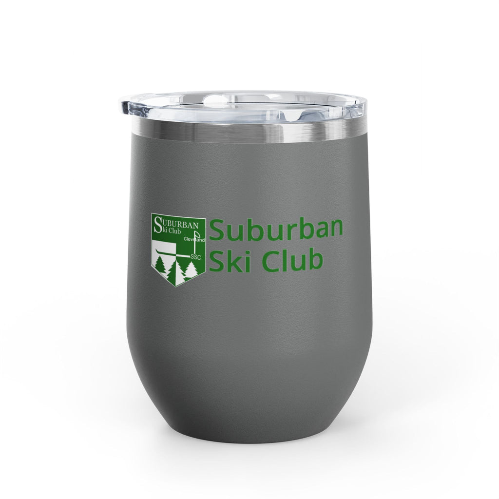 Sip and Chill Suburban Ski Club Après Wine Tumbler | 12oz Insulated Drinkware, Perfect for Ski Trips, Gifts for Skiers, Outdoor Activities, Winter Celebrations