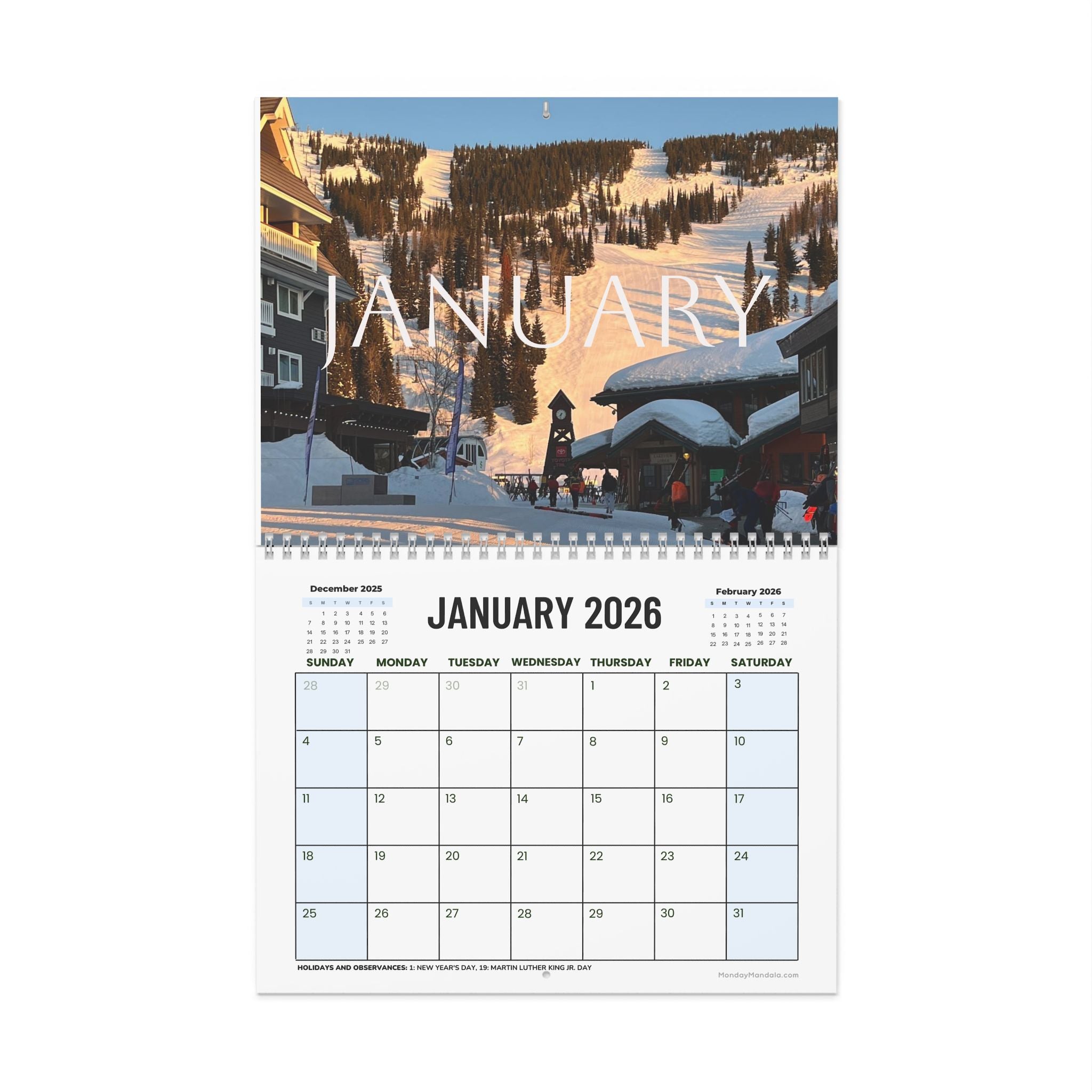 Suburban Ski Club 2026 Calendar