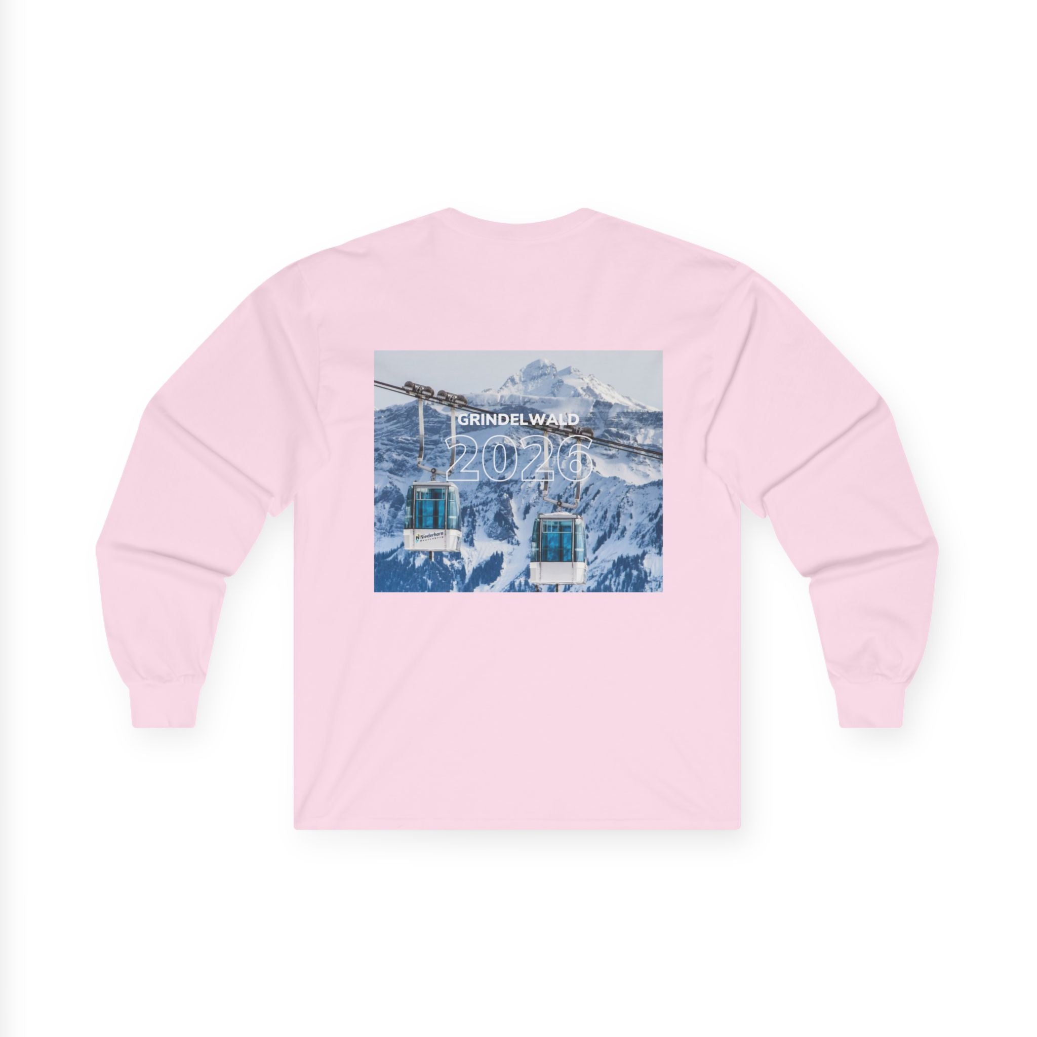 Grindelwald 2026 Adventure Long Sleeve Tee, Cozy Travel Shirt, Ski Club Essential, Makes the Perfect Holiday Gift