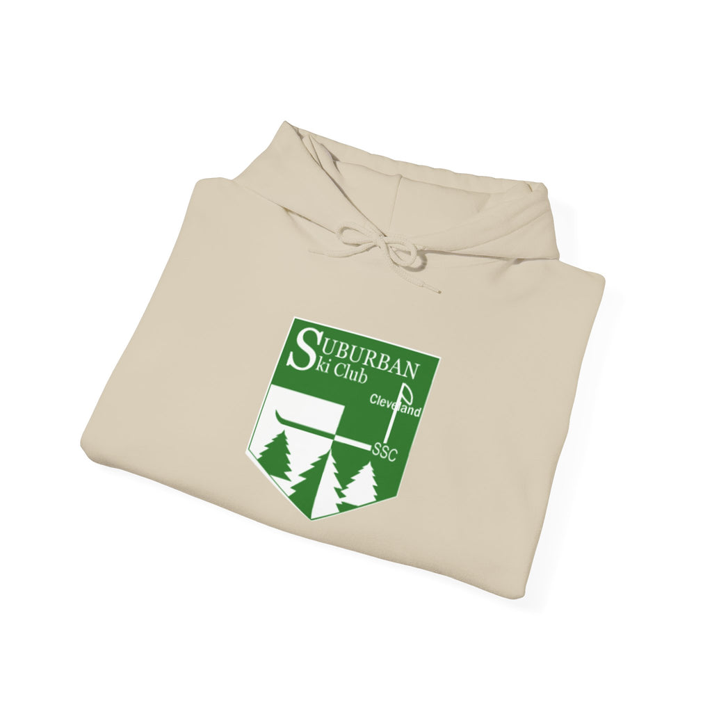 Suburban Ski Club Hoodie - Cozy Unisex Sweatshirt for Ski Lovers, Winter Apparel, Ski Trips, Casual Wear, Gift Idea