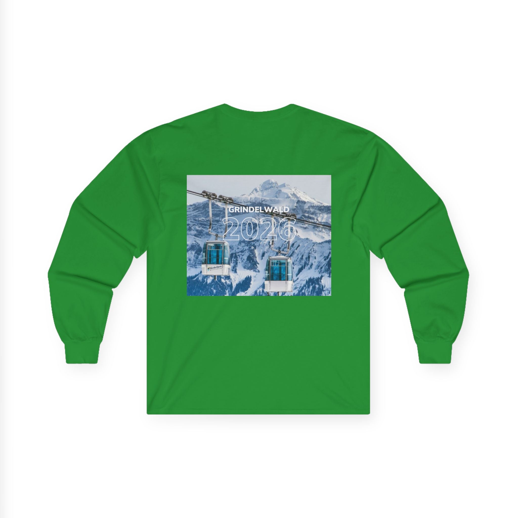Grindelwald 2026 Adventure Long Sleeve Tee, Cozy Travel Shirt, Ski Club Essential, Makes the Perfect Holiday Gift