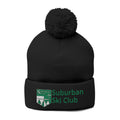SSC Cozy Pom-Pom Knit Cap with Embroidery | Winter Beanie