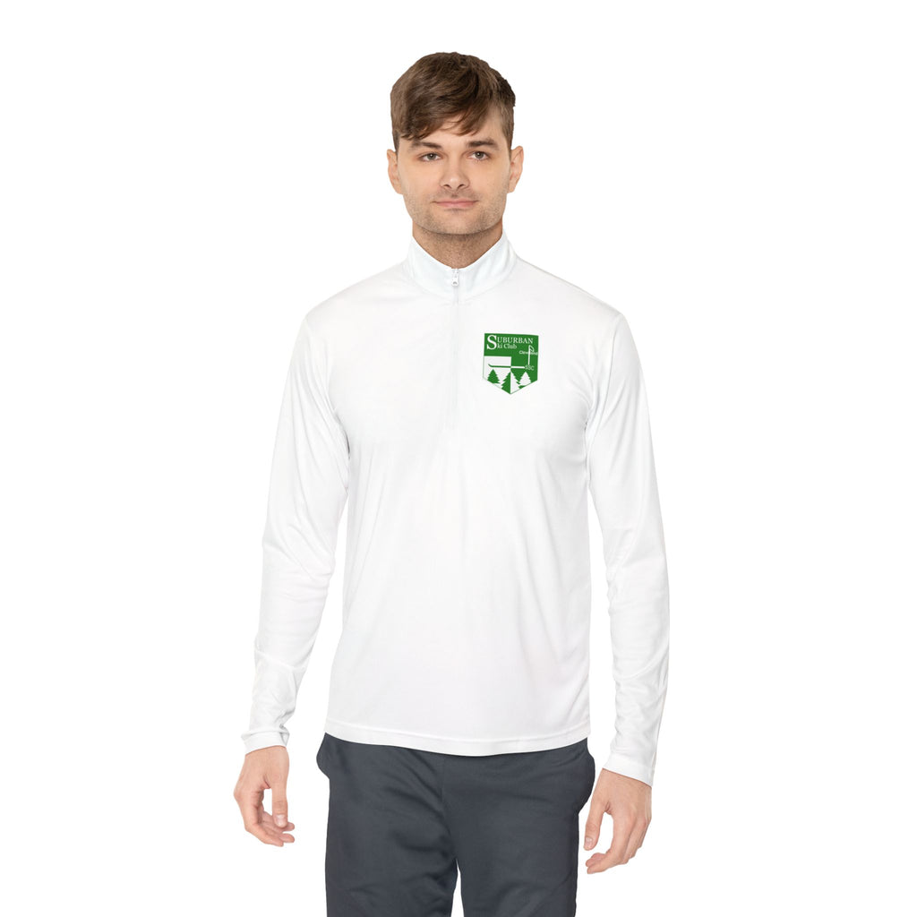 Suburban Cozy Unisex Quarter-Zip Pullover for Outdoor Adventures | Ideal for Ski Club, Travel, Gifting, Sports, Après Ski, and Casual Wear