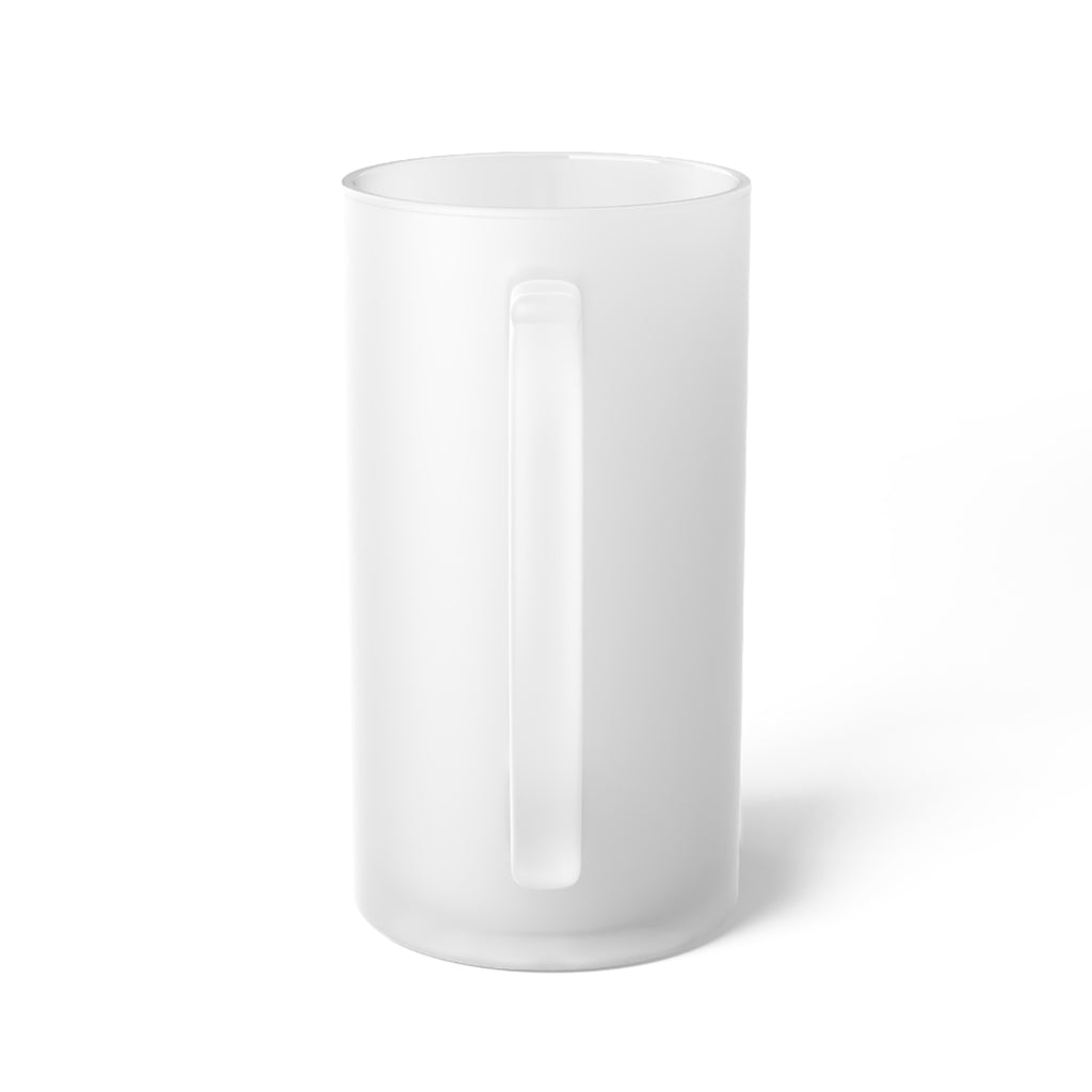 Frosted Glass Beer Mug - Suburban Ski Club Design, Perfect for Ski Enthusiasts