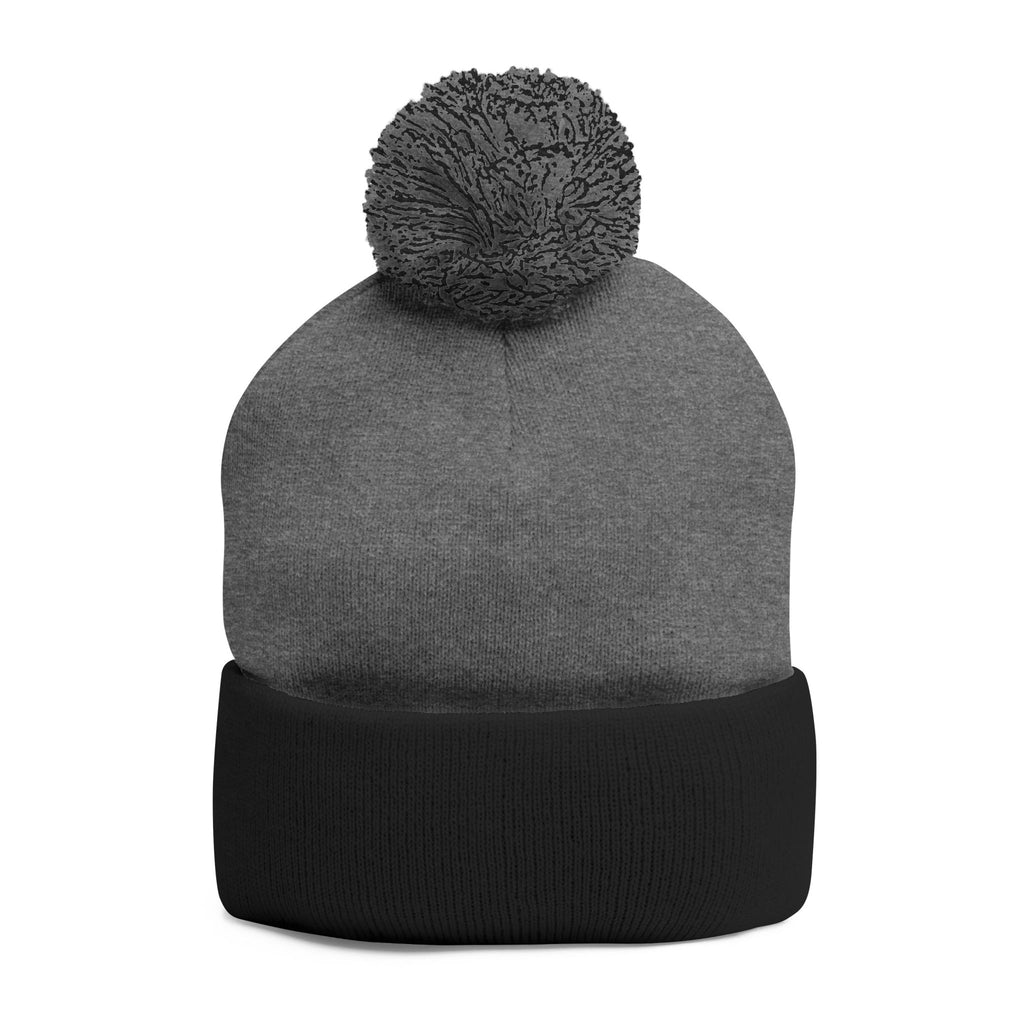 SSC Cozy Pom-Pom Knit Cap with Embroidery | Winter Beanie