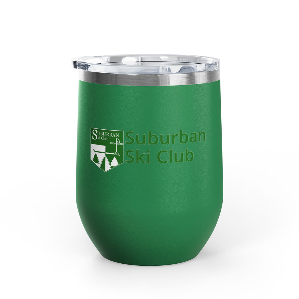 Sip and Chill Suburban Ski Club Après Wine Tumbler | 12oz Insulated Drinkware, Perfect for Ski Trips, Gifts for Skiers, Outdoor Activities, Winter Celebrations