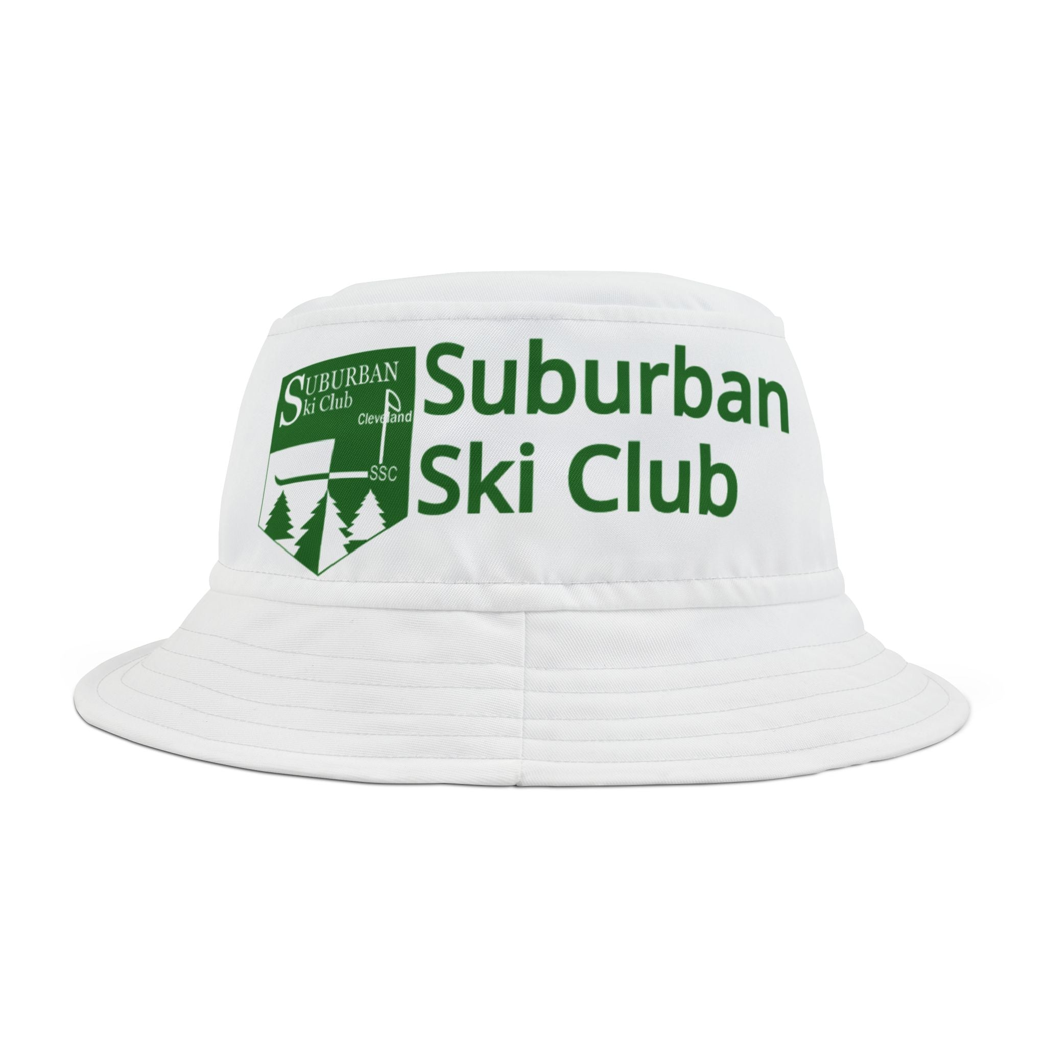 Suburban Ski Club Bucket Hat, Summer Style Hat, Outdoor Adventure Gear, Unique Gift for Ski Lovers