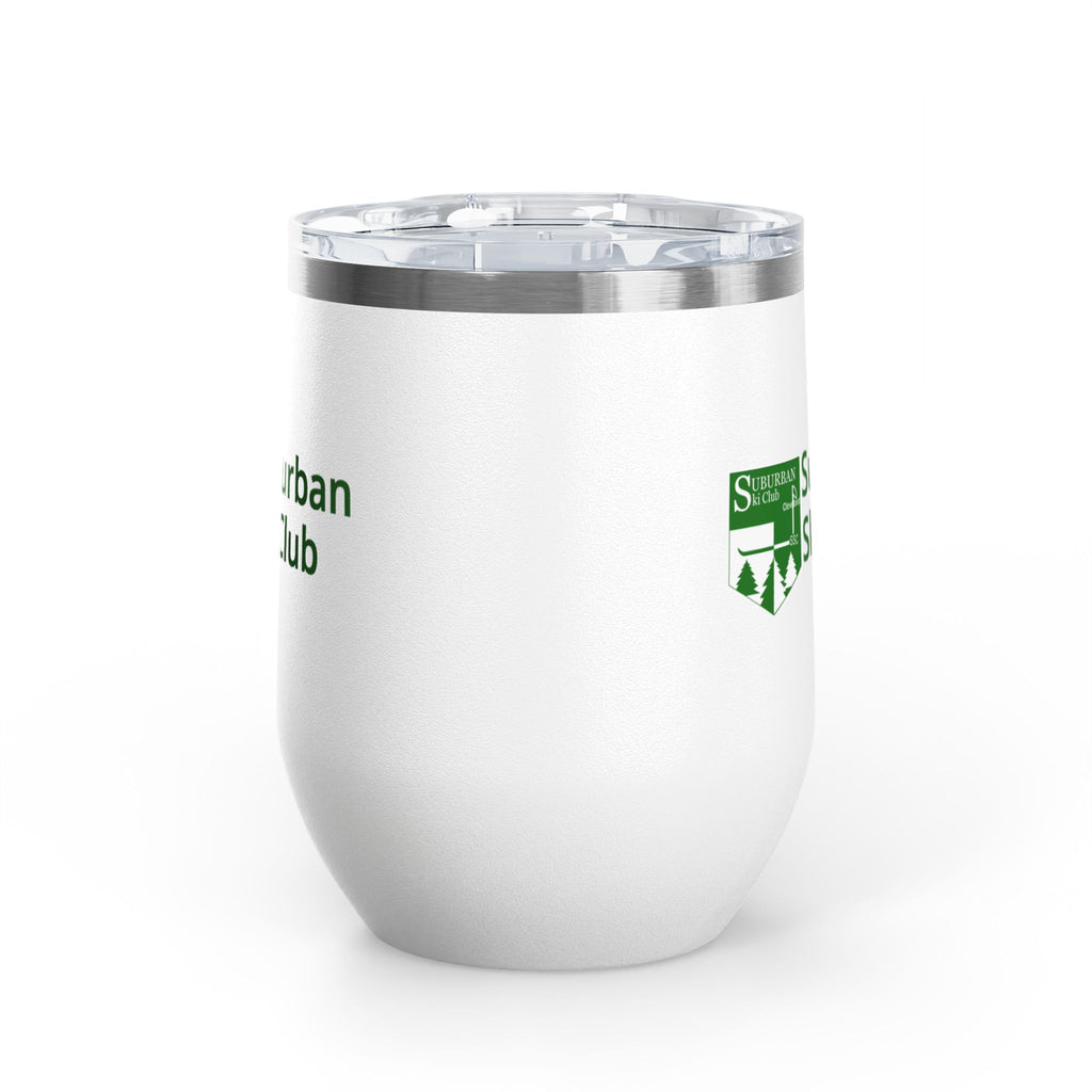 Sip and Chill Suburban Ski Club Après Wine Tumbler | 12oz Insulated Drinkware, Perfect for Ski Trips, Gifts for Skiers, Outdoor Activities, Winter Celebrations