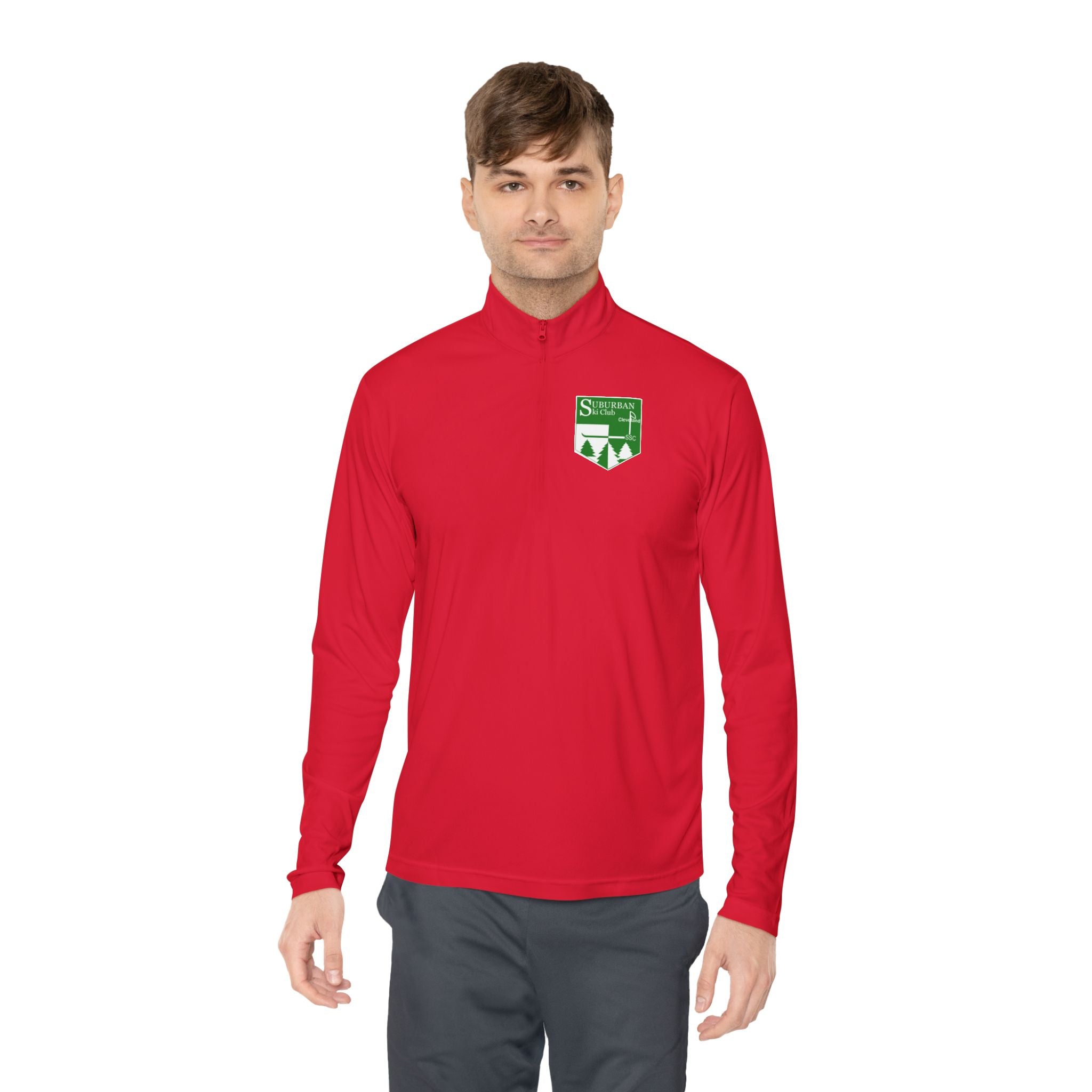 Suburban Cozy Unisex Quarter-Zip Pullover for Outdoor Adventures | Ideal for Ski Club, Travel, Gifting, Sports, Après Ski, and Casual Wear