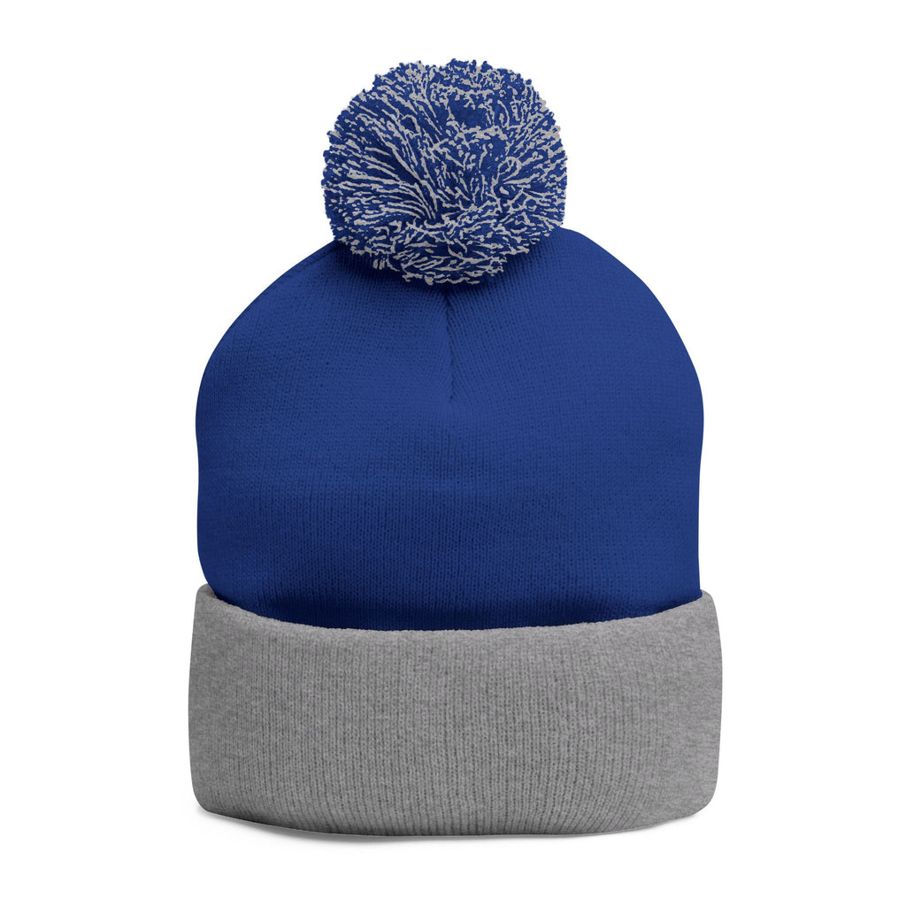SSC Cozy Pom-Pom Knit Cap with Embroidery | Winter Beanie