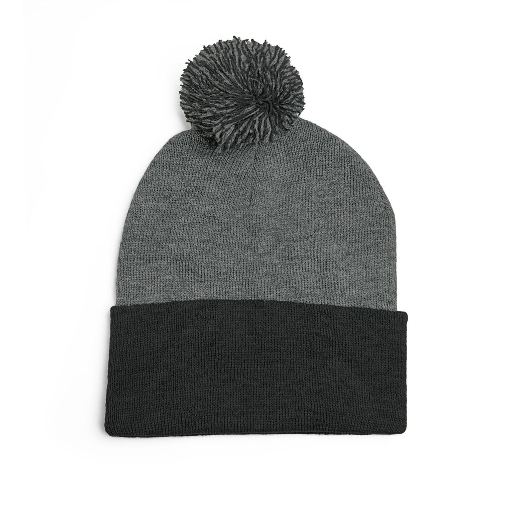 SSC Cozy Pom-Pom Knit Cap with Embroidery | Winter Beanie