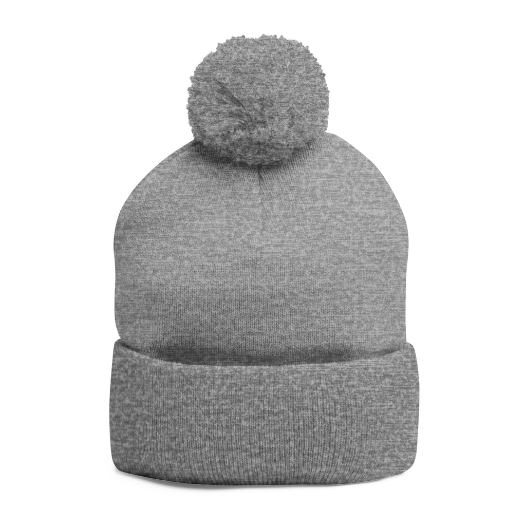 SSC Cozy Pom-Pom Knit Cap with Embroidery | Winter Beanie